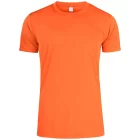 clique active t-shirt herre vis. orange