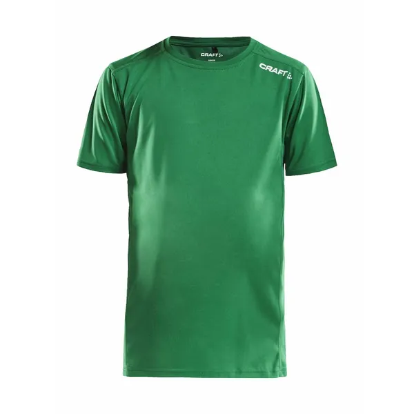 craft rush ss t-shirt junior grønn