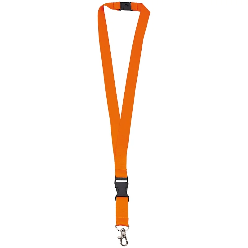 orange nøkkelbånd med logo