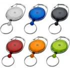 Roller clip med klype og nøkkelring i mange farger