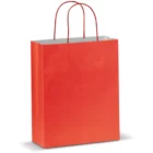 papirpose med logo rød